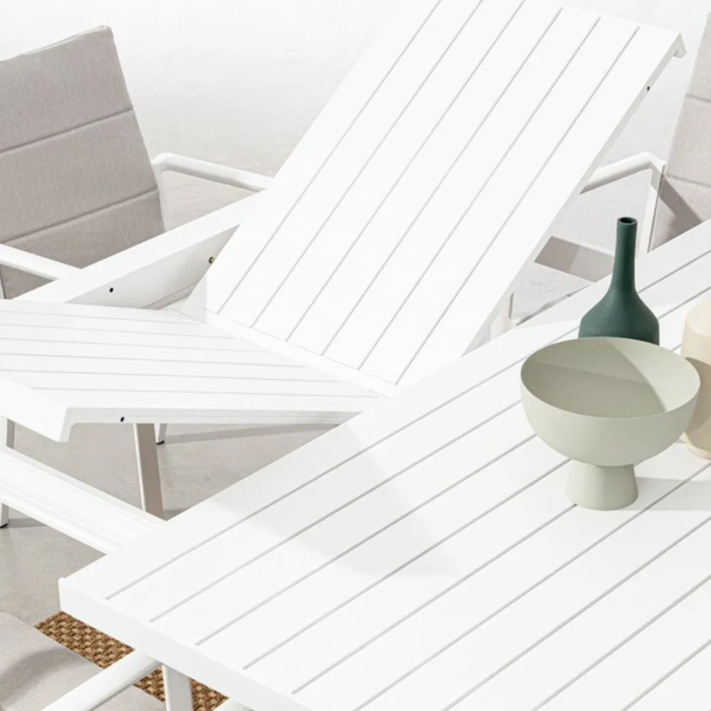 Bizzotto Kiplin Extendable Square Table - White