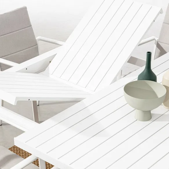 Bizzotto Kiplin Extendable Square Table - White