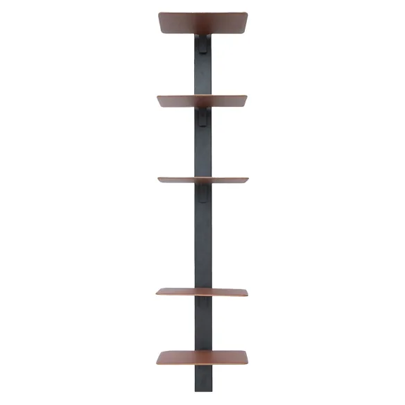 LIMAC Design Verwall Libreria verticale con 6 ripiani da 37 cm - Colore: Marrone