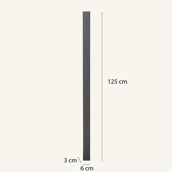 LIMAC Design Verwall Librería vertical de 6 baldas y 37 cm de ancho - Marrón