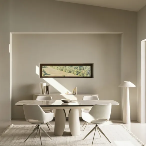 BIZZOTTO Ardis Table extensible - Beige clair