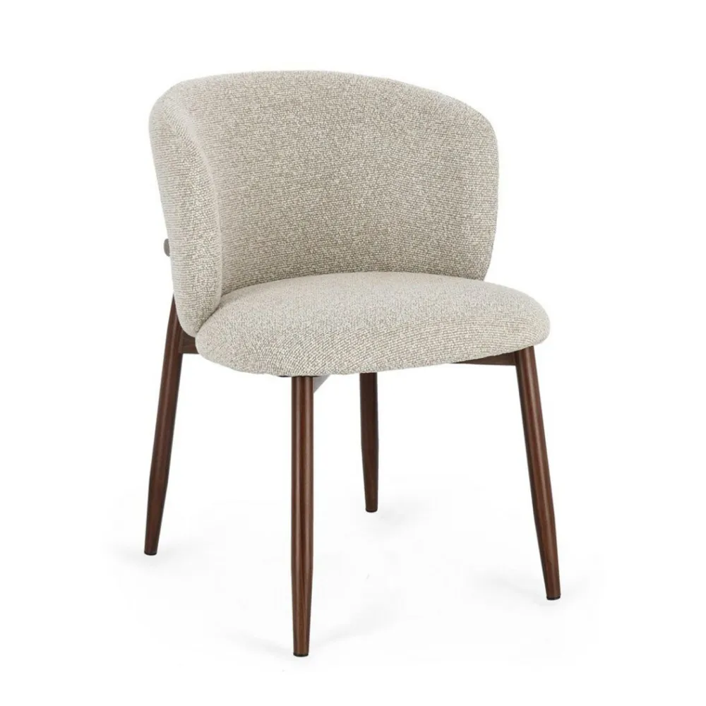 BIZZOTTO Amalia Chair - Walnut Legs - Beige...