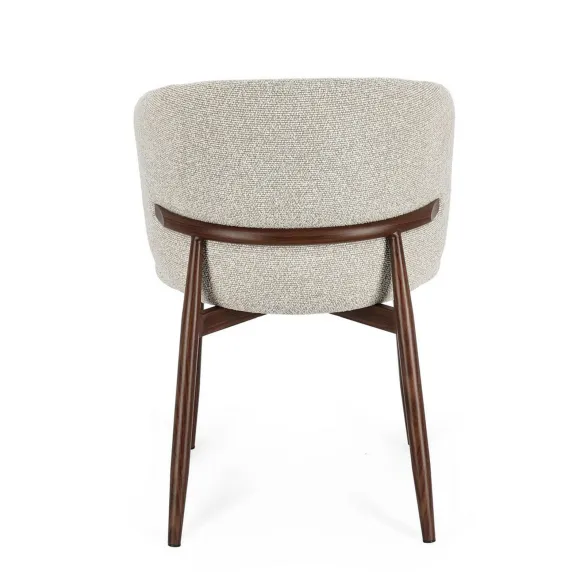 BIZZOTTO Amalia Sedia - Gambe Noce - Rivestimento Beige