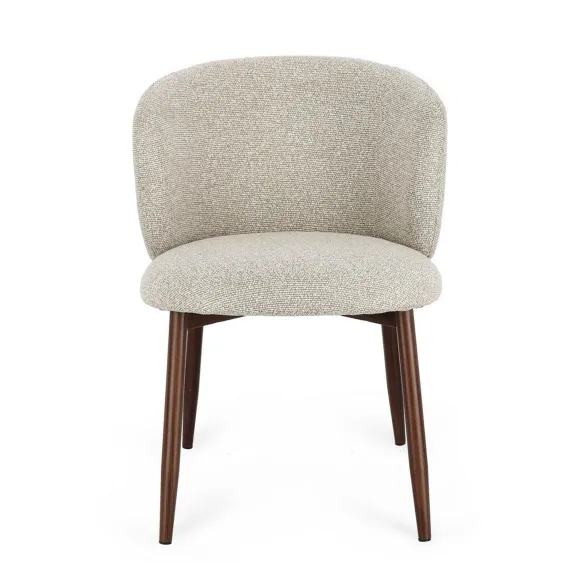BIZZOTTO Amalia Stuhl – Beine aus Walnussholz – beige Polsterung