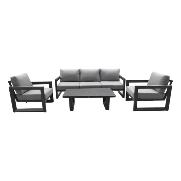 Elementa Curry Conjunto de muebles de exterior - Antracita - Listo para entrega