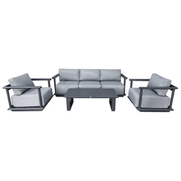 Elementa Cumin Outdoor Lounge Set - Anthracite - Ready for Delivery