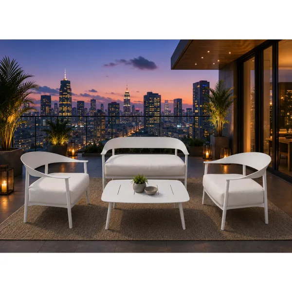 Elementa Pepper Outdoor Living Room Set - White - Ready... 2