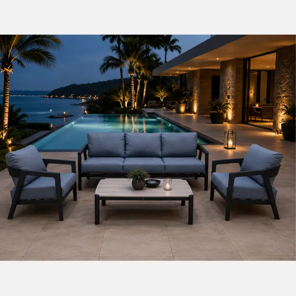 Elementa Cinnamon Outdoor-Lounge-Set – Anthrazit – Sofort... 2