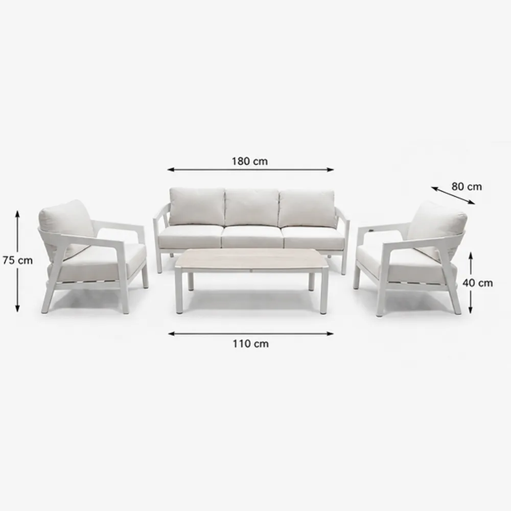 Elementa Cinnamon Outdoor Living Room Set -...