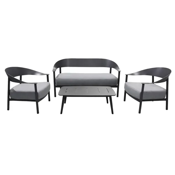 Elementa Pepper Outdoor-Wohnzimmer-Set – Anthrazit