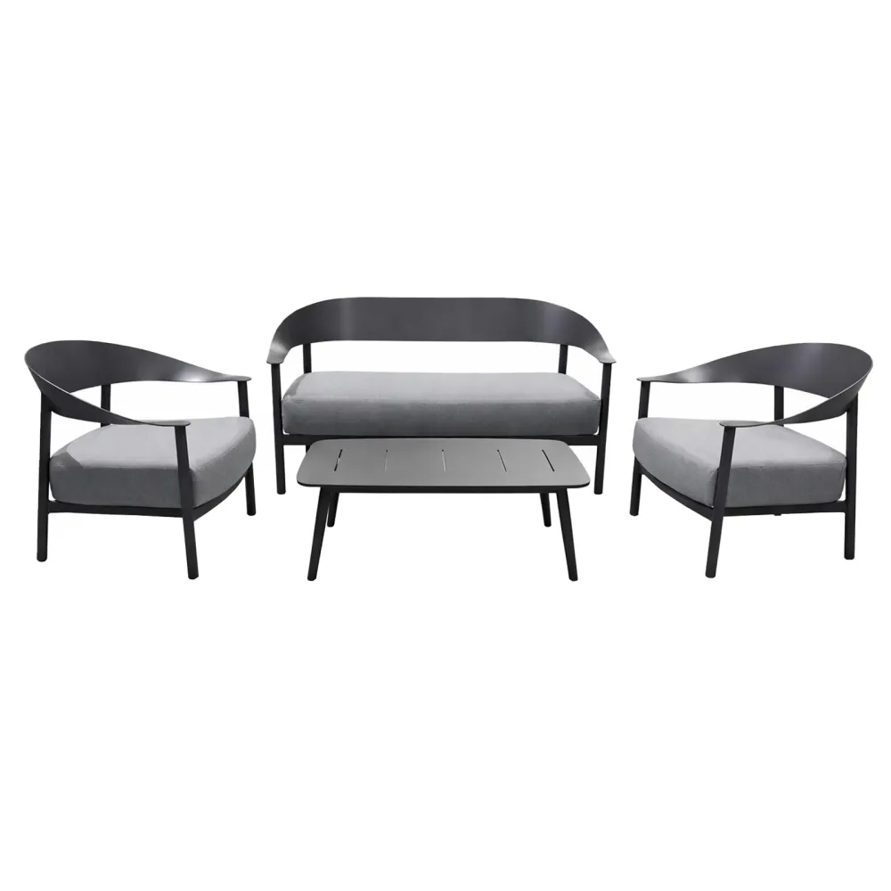 Elementa Pepper Outdoor-Wohnzimmer-Set – Anthrazit