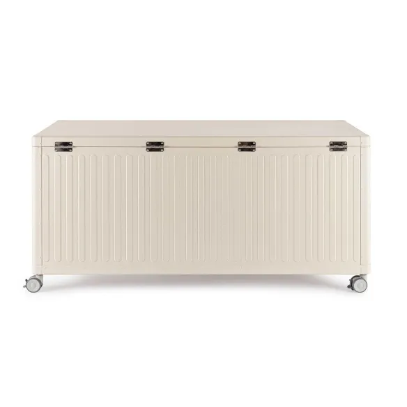 BIZZOTTO Baule con cuscino e ruote - Finitura: Ocean seta
