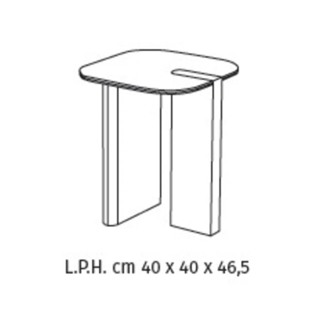 Stones Key Table basse - Céramique Calacatta...