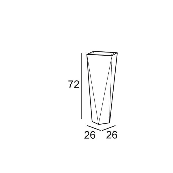 Vaso Plust Collection Diamond H72cm 2