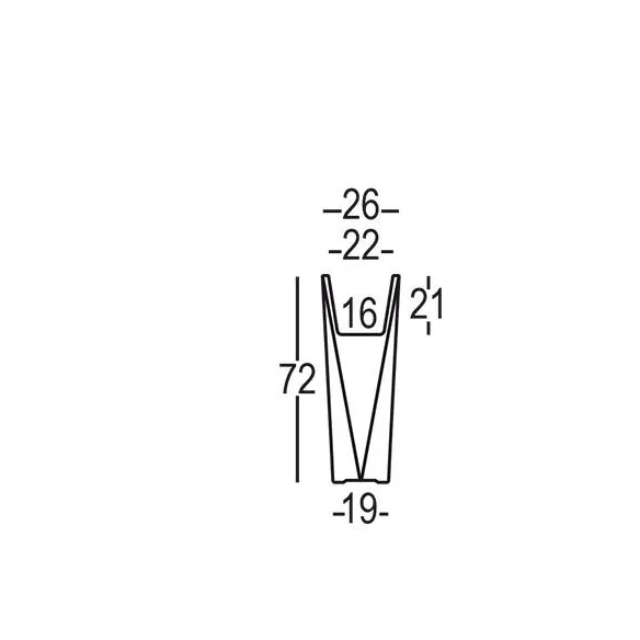 Vase Plust Collection Diamond H72cm