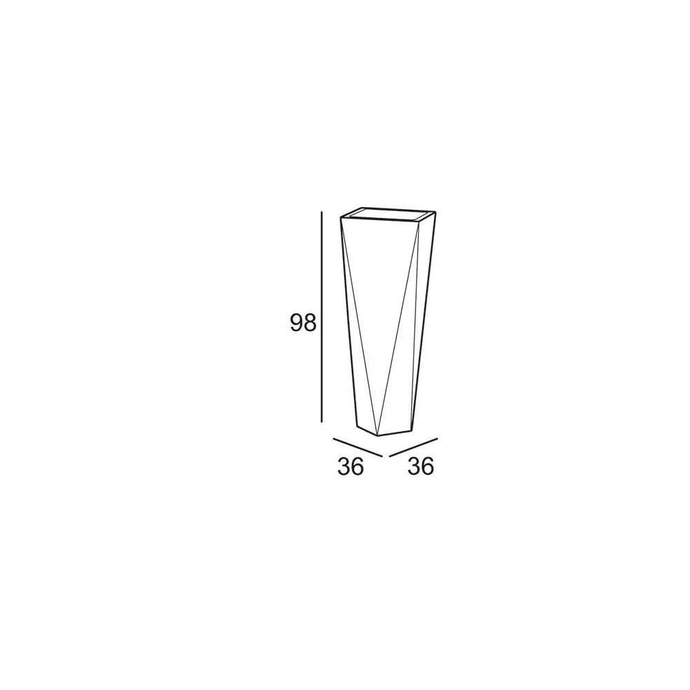 Vaso Plust Collection Diamond H98cm