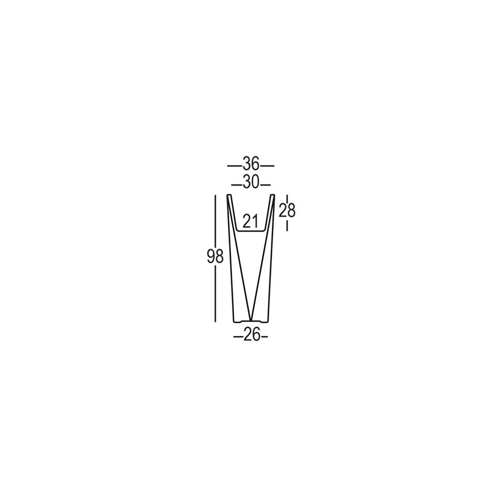 Vase Plust Collection Diamond H98cm