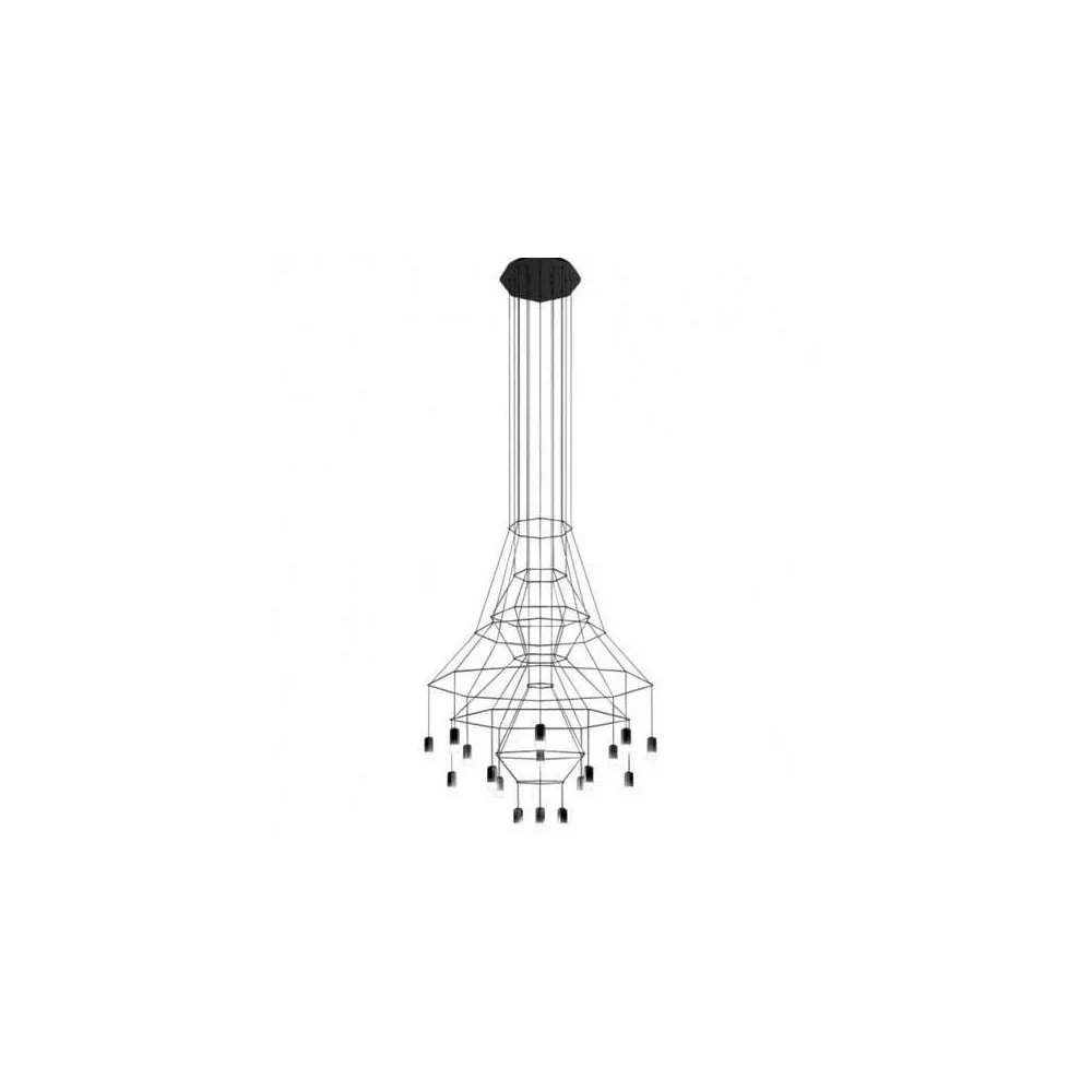 lámpara de suspensión Vibia wireflowChandelier 0315