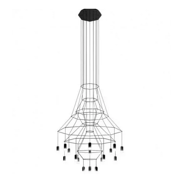 Lampe Suspension Vibia wireflowChandelier 0315