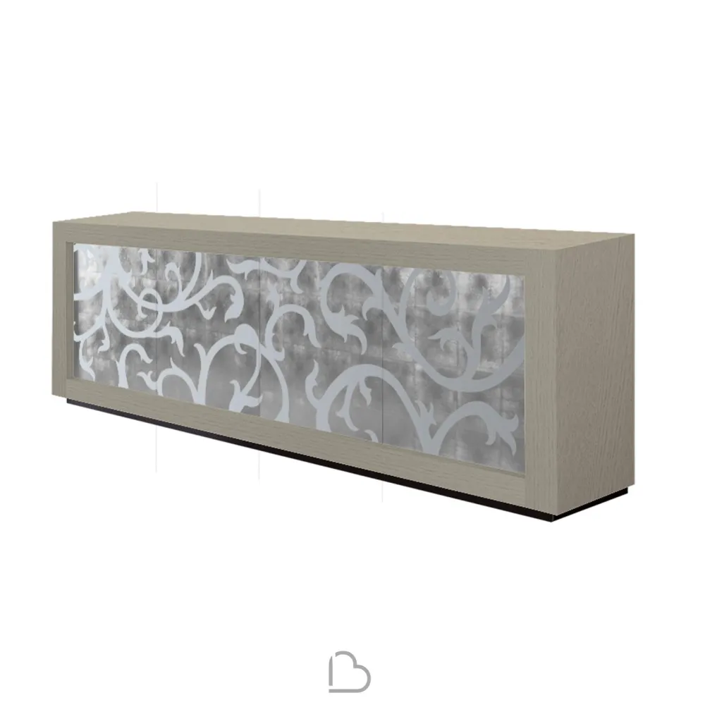 Sideboard Riflessi Picasso Intarsio 240xh73 cm