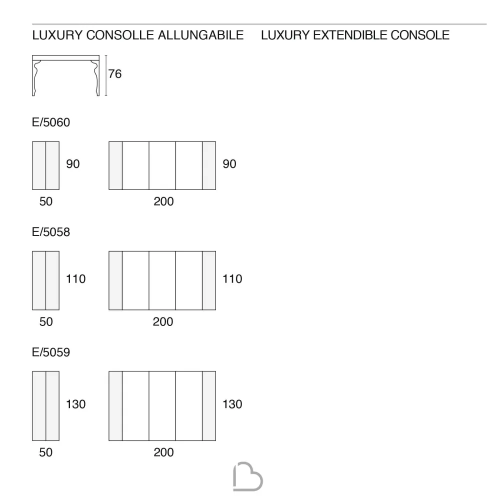 Console Riflessi Luxury 