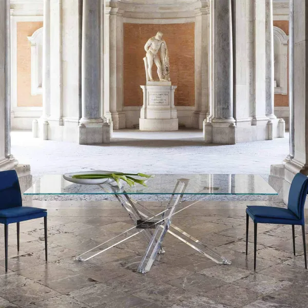 Table in crystal Riflessi Shangai limited edition 2