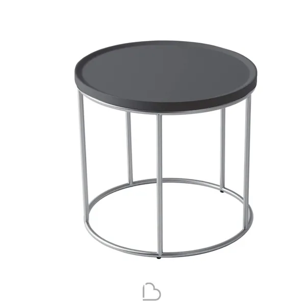 Coffee table MisuraEmme Sushi with satin metal base