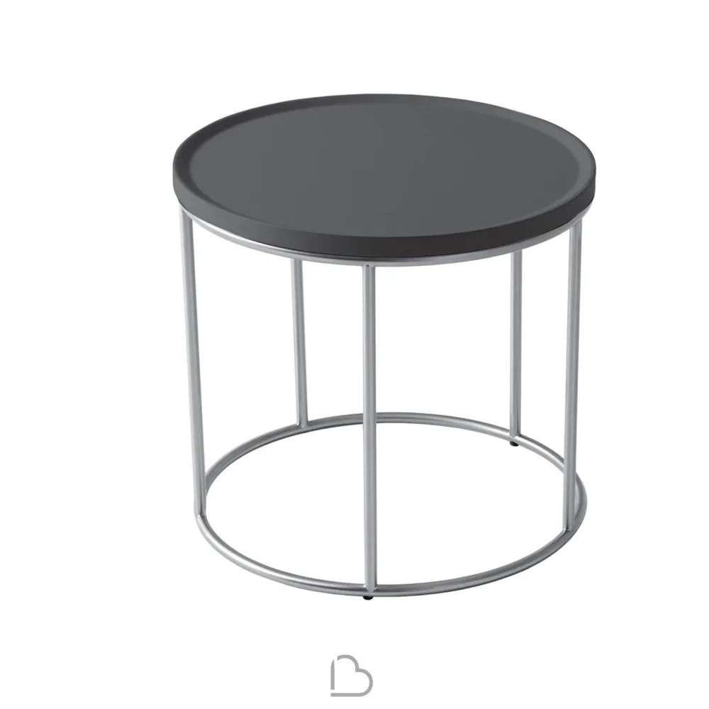 Table basse MisuraEmme Sushi with satin metal base