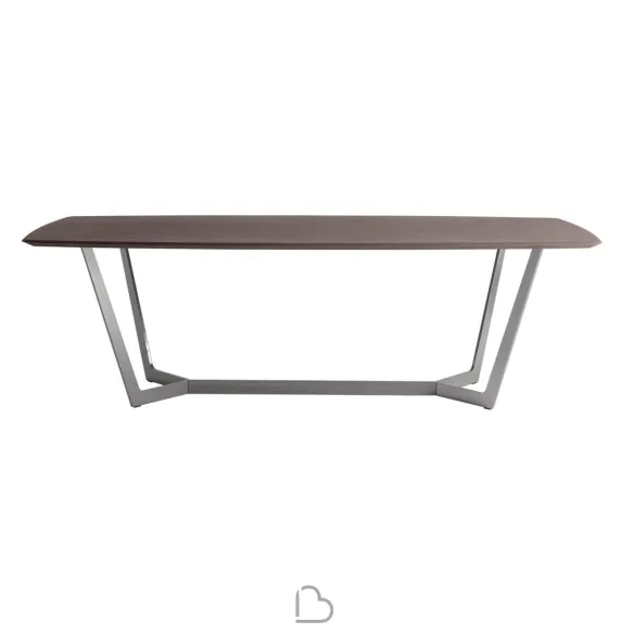 Mesa MisuraEmme Virgo con base in metallo satinato