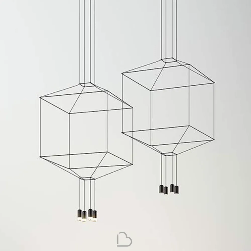 Lampada a Sospensione Quadrata Vibia Wireflow