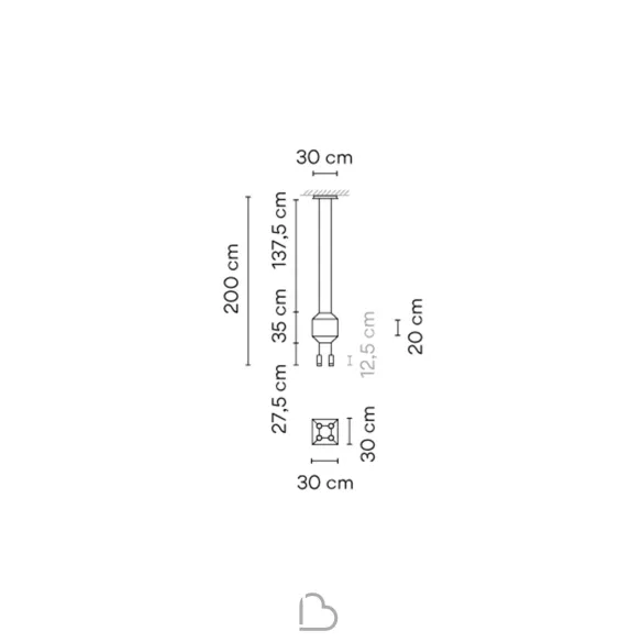 Square Suspension Lamp Vibia Wireflow