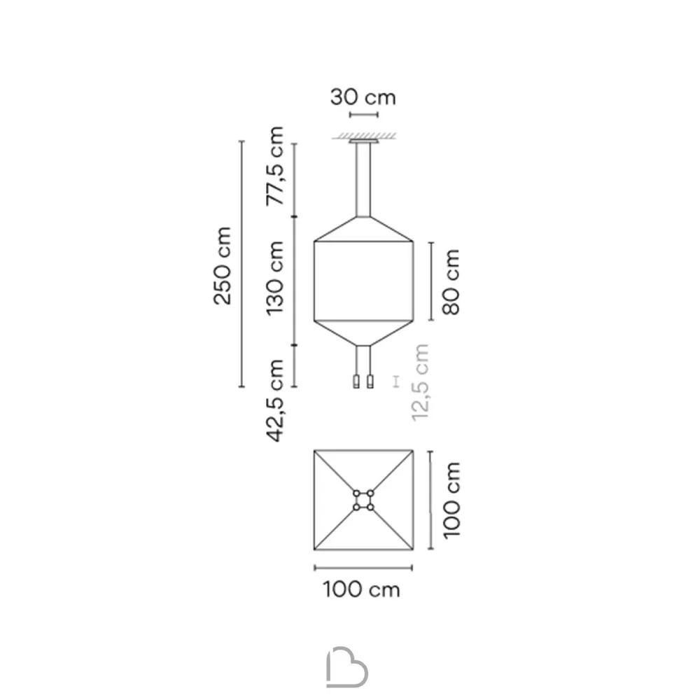 Square Suspension Lamp Vibia Wireflow