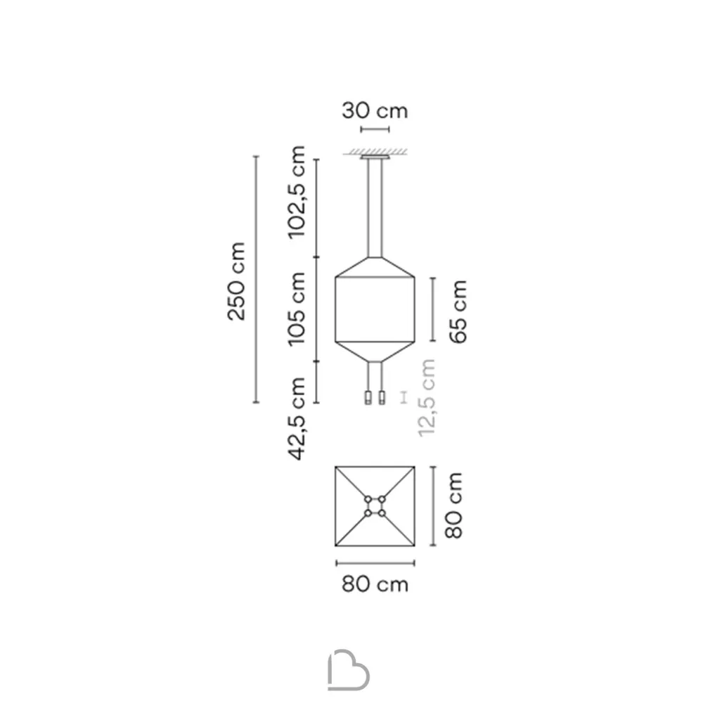 Square Suspension Lamp Vibia Wireflow