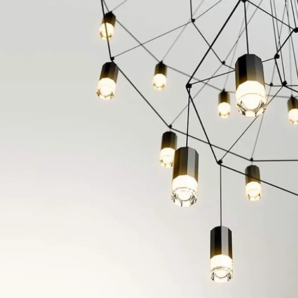 Pendant lamp Vibia Wireflow Chandelier