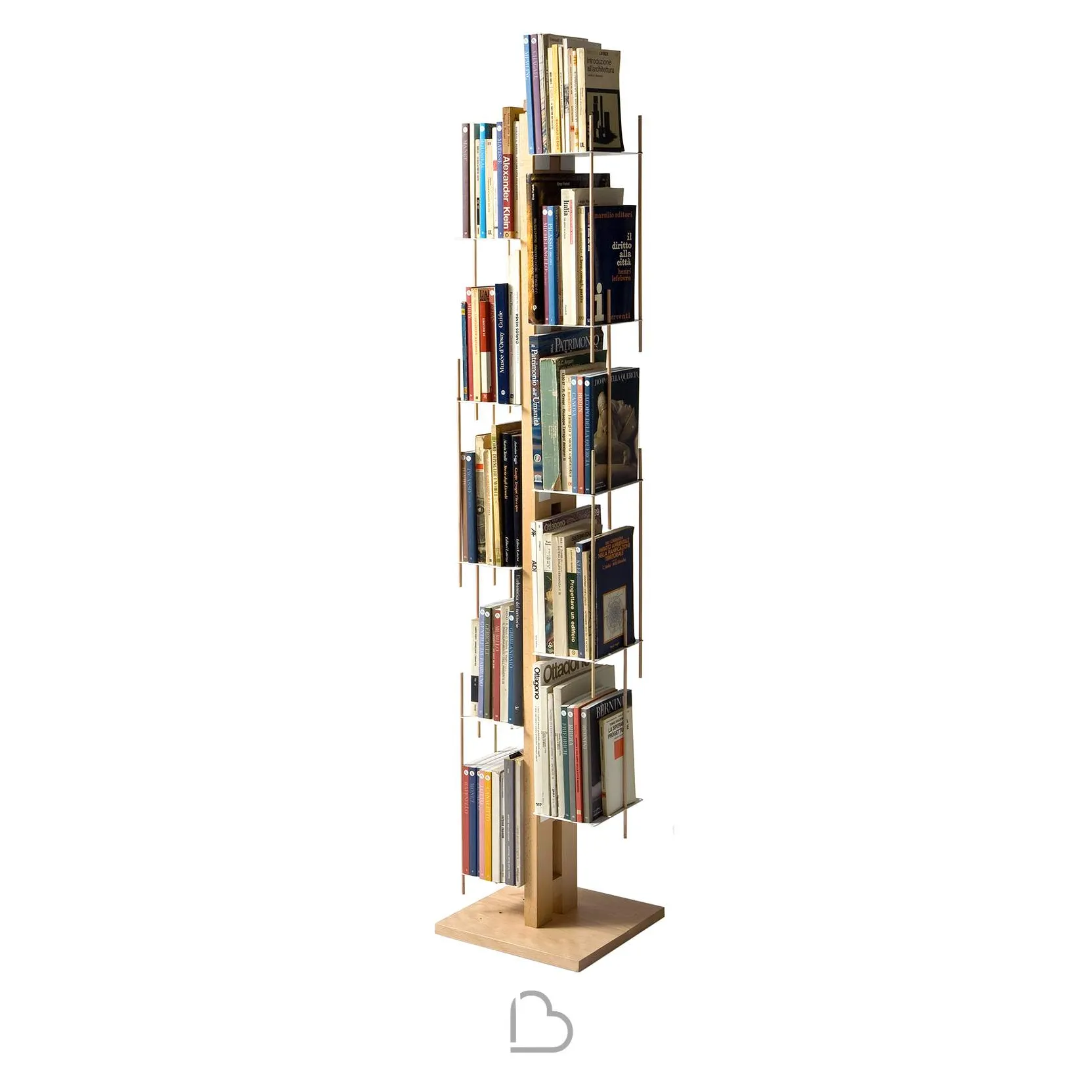 Libreria Zia Veronica a Colonna in legno massello By Le Zie di Milano