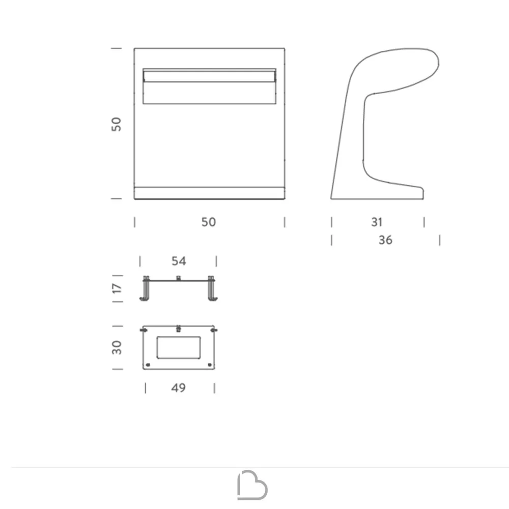 lámpara de mesa  Bonne BètonGrande  Led Outdoor IP65