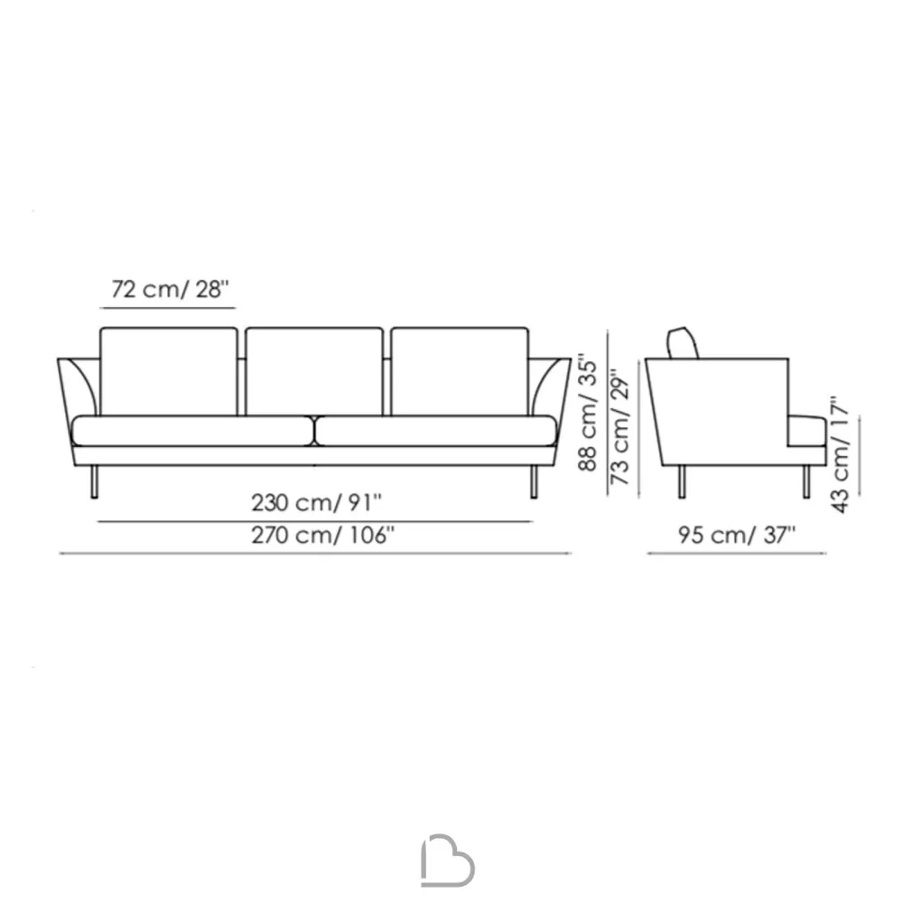 Sofa Bonaldo Lars