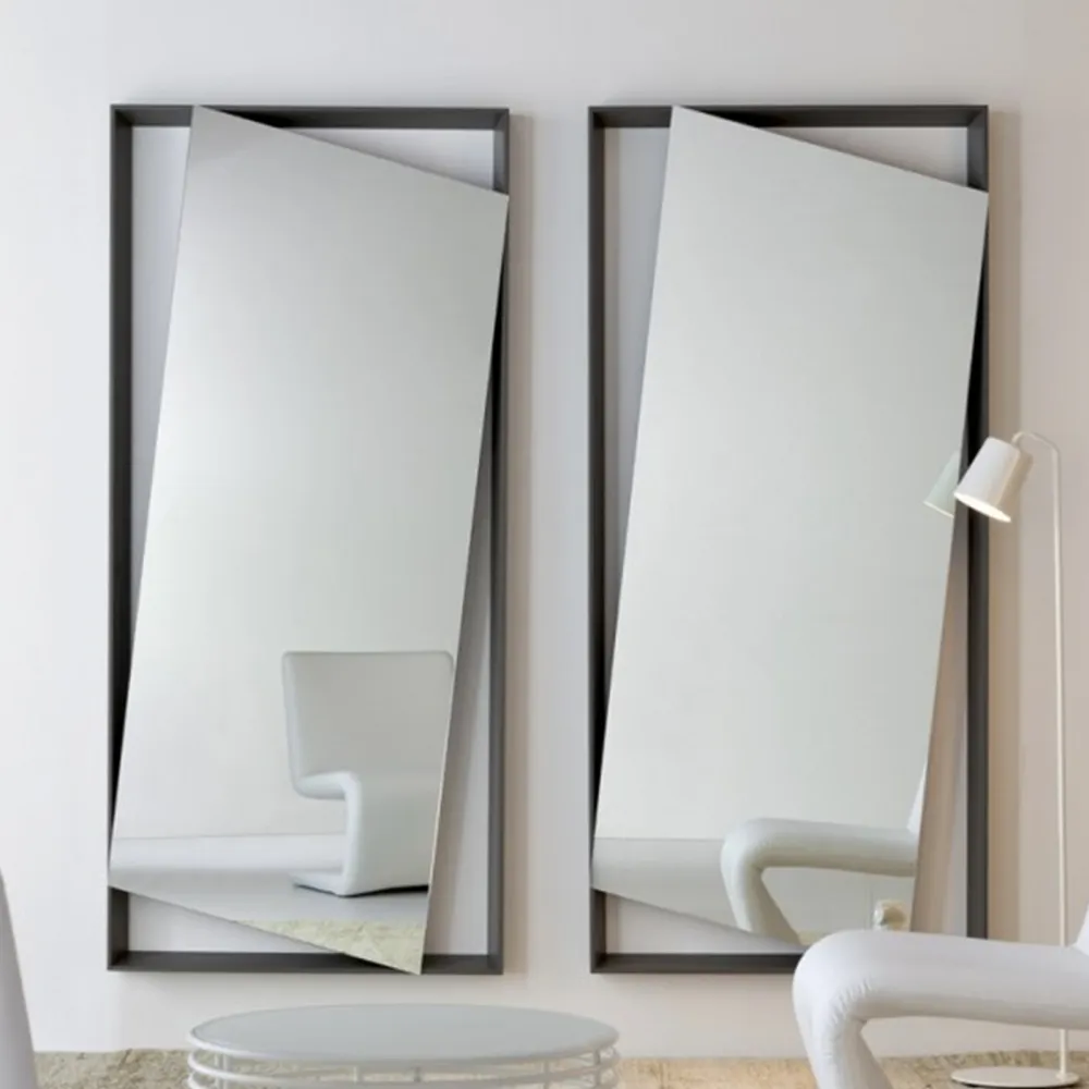Appendiabiti da parete con specchio Opal Bianco Opaco Bianco opaco