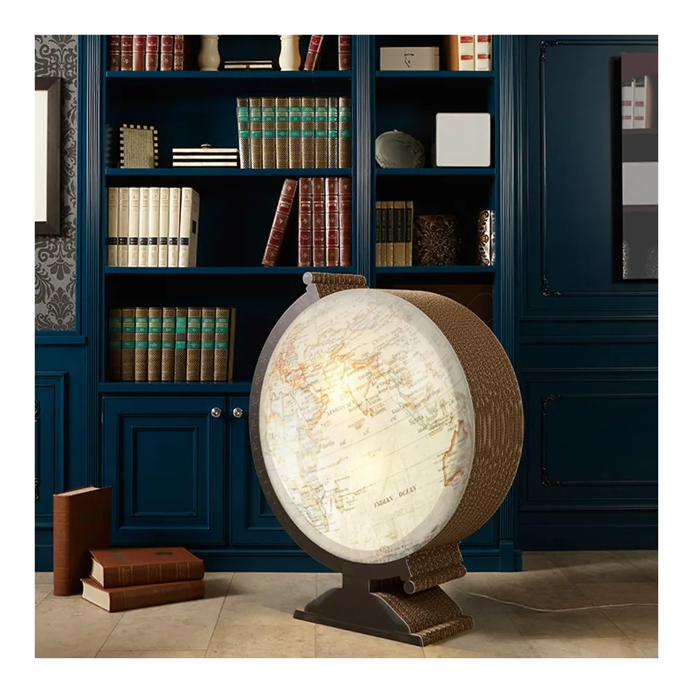 Lampada da terra in cartone Kubedesign Mondo