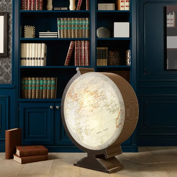 Lampada da terra in cartone Kubedesign Mondo