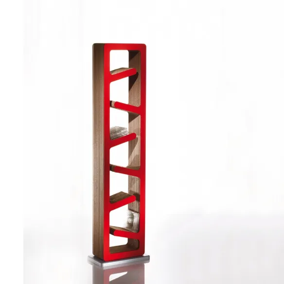 Cardboard bookcase Kubedesign Traffic