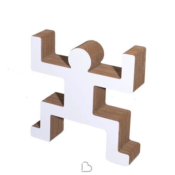 Cardboard bookcase Kubedesign Spanky
