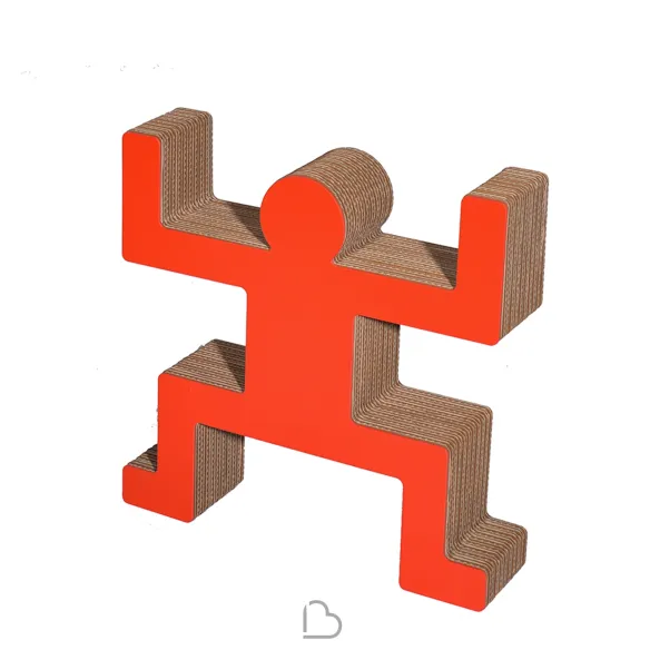 Cardboard bookcase Kubedesign Spanky