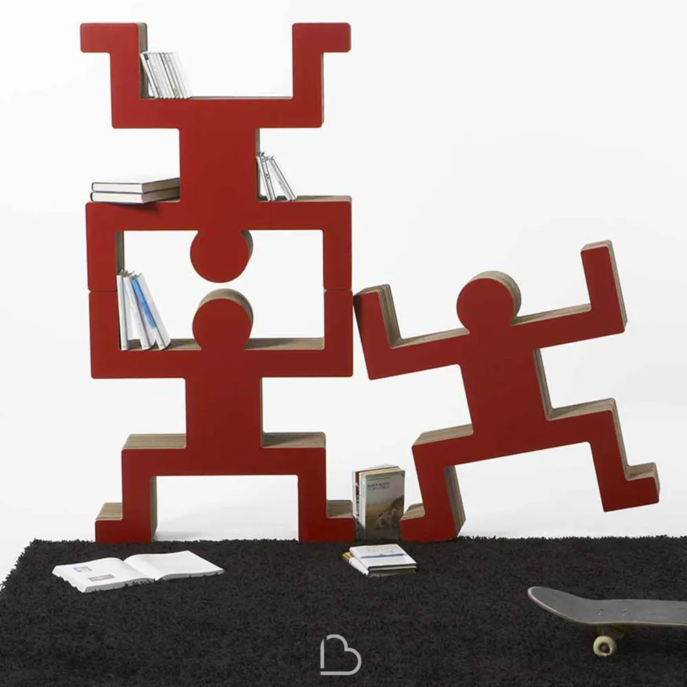 Libreria colorata Kubedesign Spanky Breakdance
