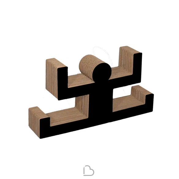 biblioteca en carton Kubedesign Spanky Spaccata