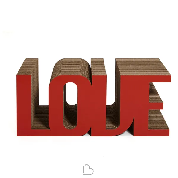 Cardboard magazine rack  Kubedesign Love