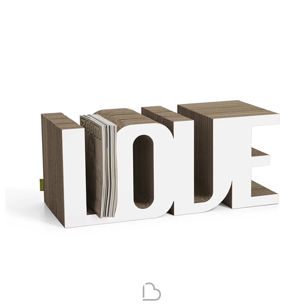 Portariviste in cartone Kubedesign Love