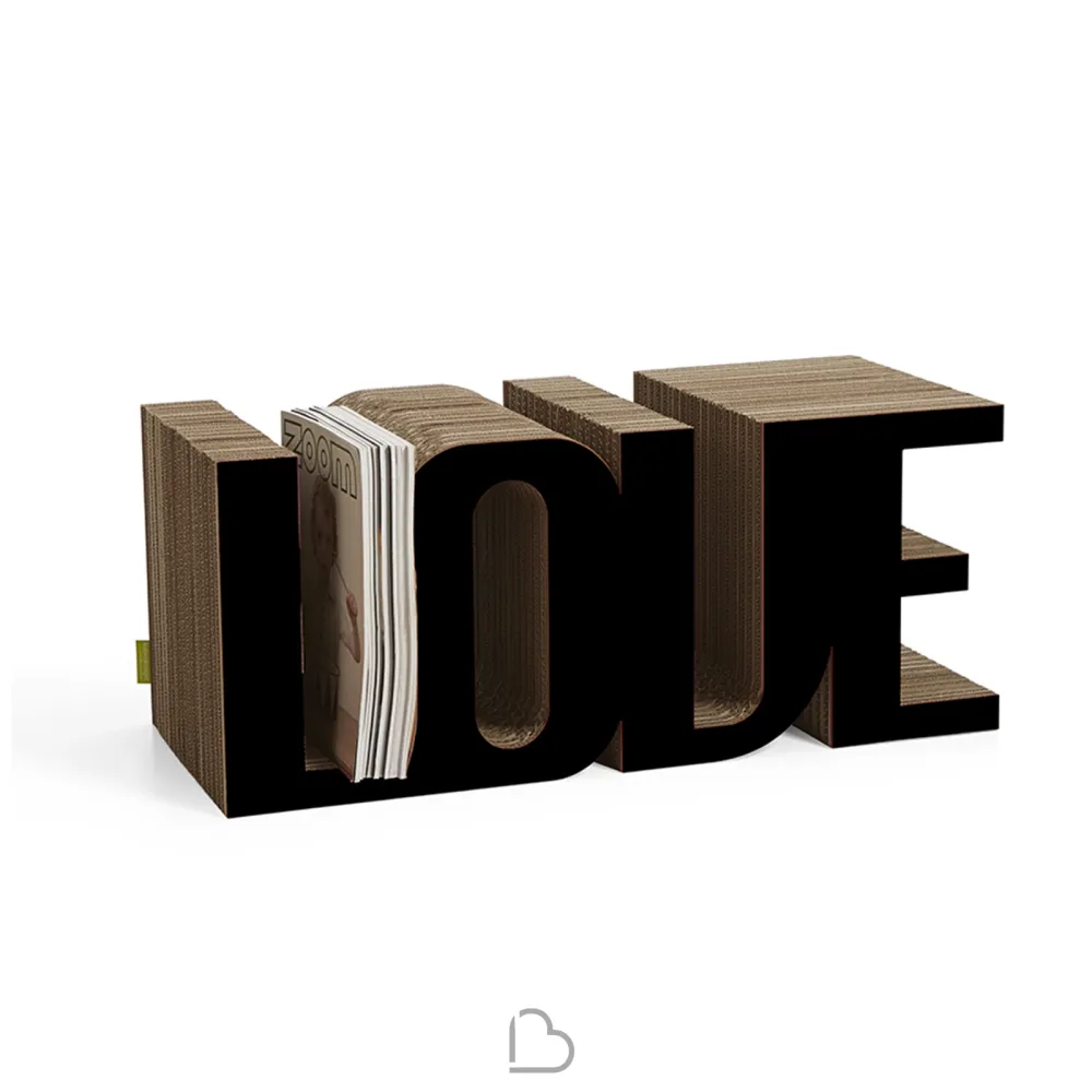 Revistero de cartón Kubedesign Love