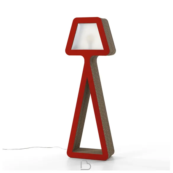 Lampadaire en carton Kubedesign Biancaneve