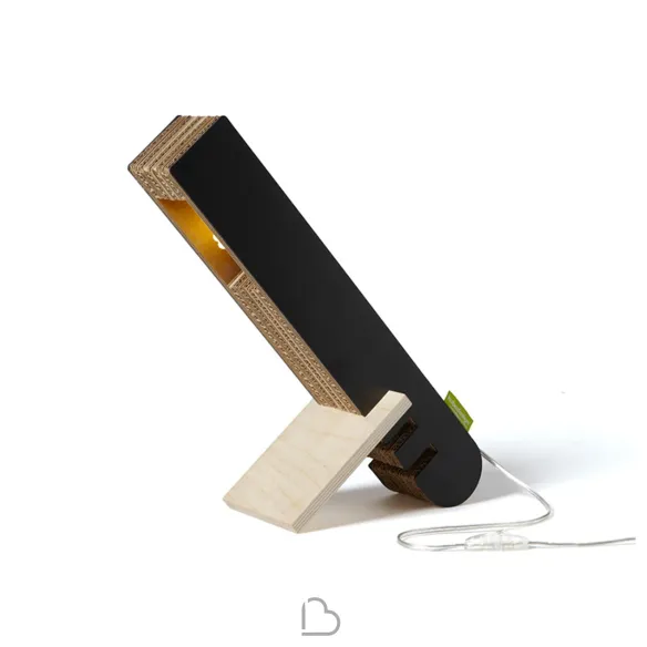 Lampe de table en carton Kubedesign Regolo